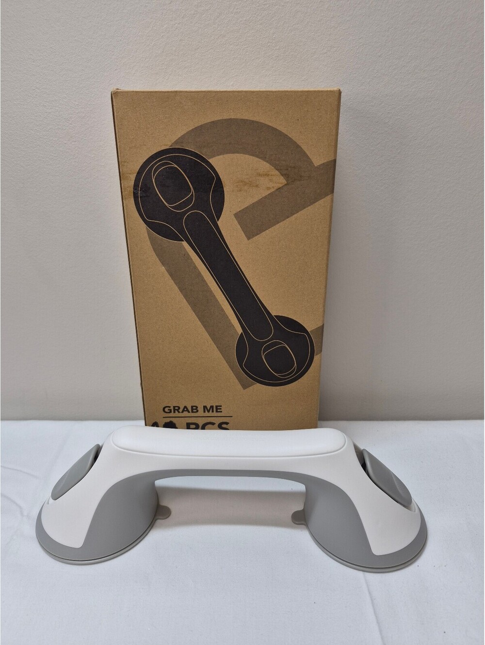1 pc Grab Me Suction Handle Bar with Dual Suction Cups for Smooth Surfaces J56